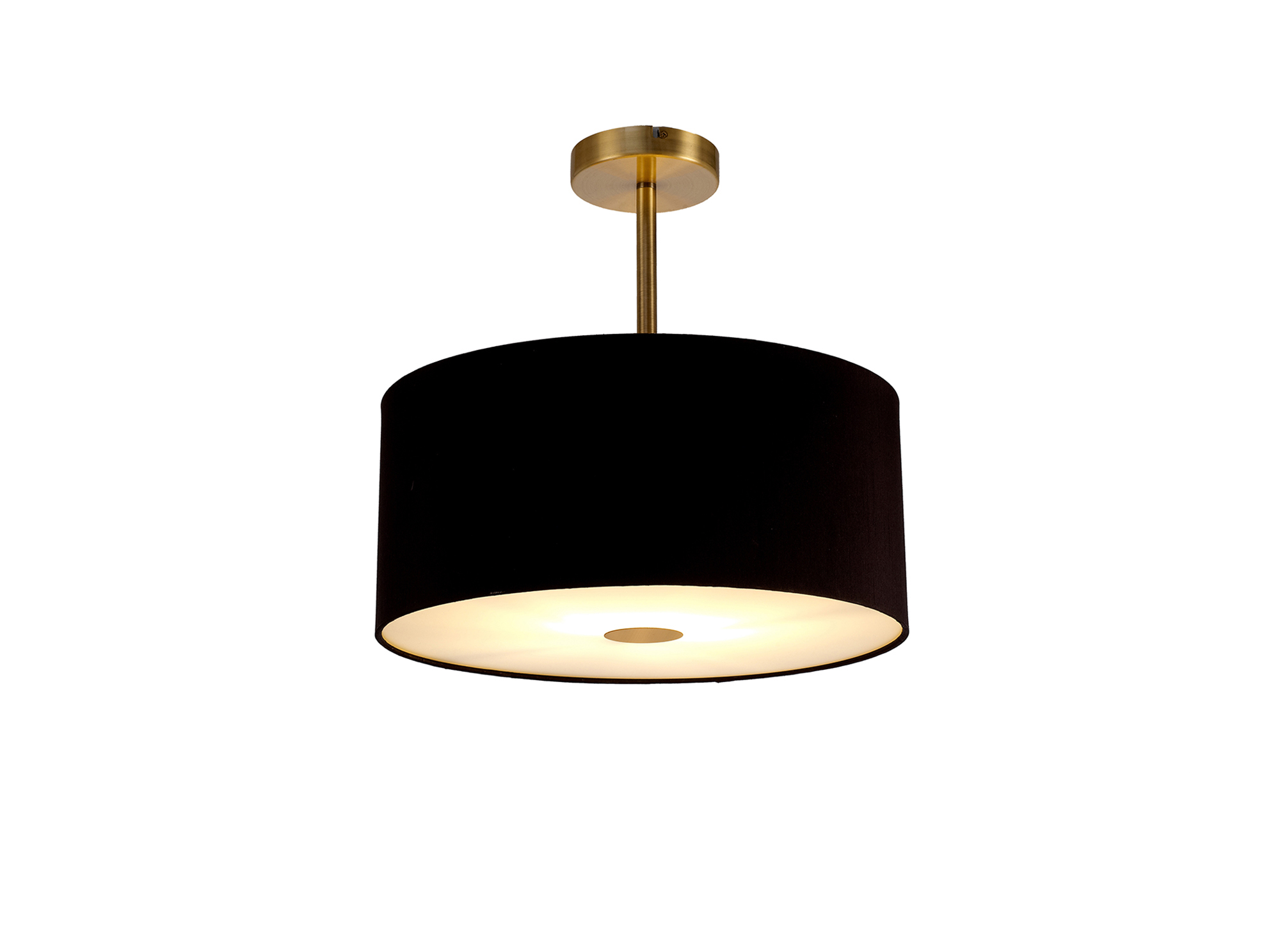Baymont AB BL/GR Ceiling Lights Deco Semi Flush Fittings